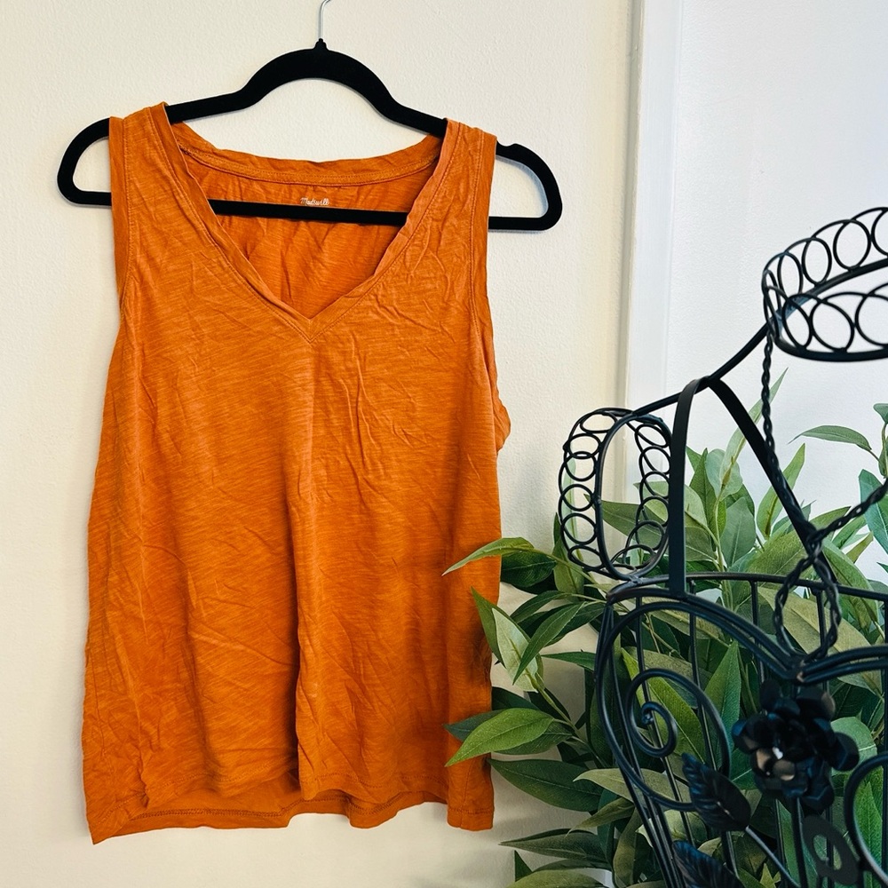 Madewell Vibrant Orange Tank Top